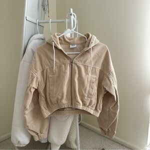 urban outfitters beige corduroy jacket